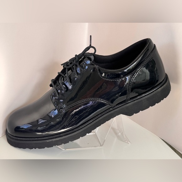 BATES High Gloss Duty Oxford Dress Shoes -Men’s Size 13-Black - E22141 BRAND NEW